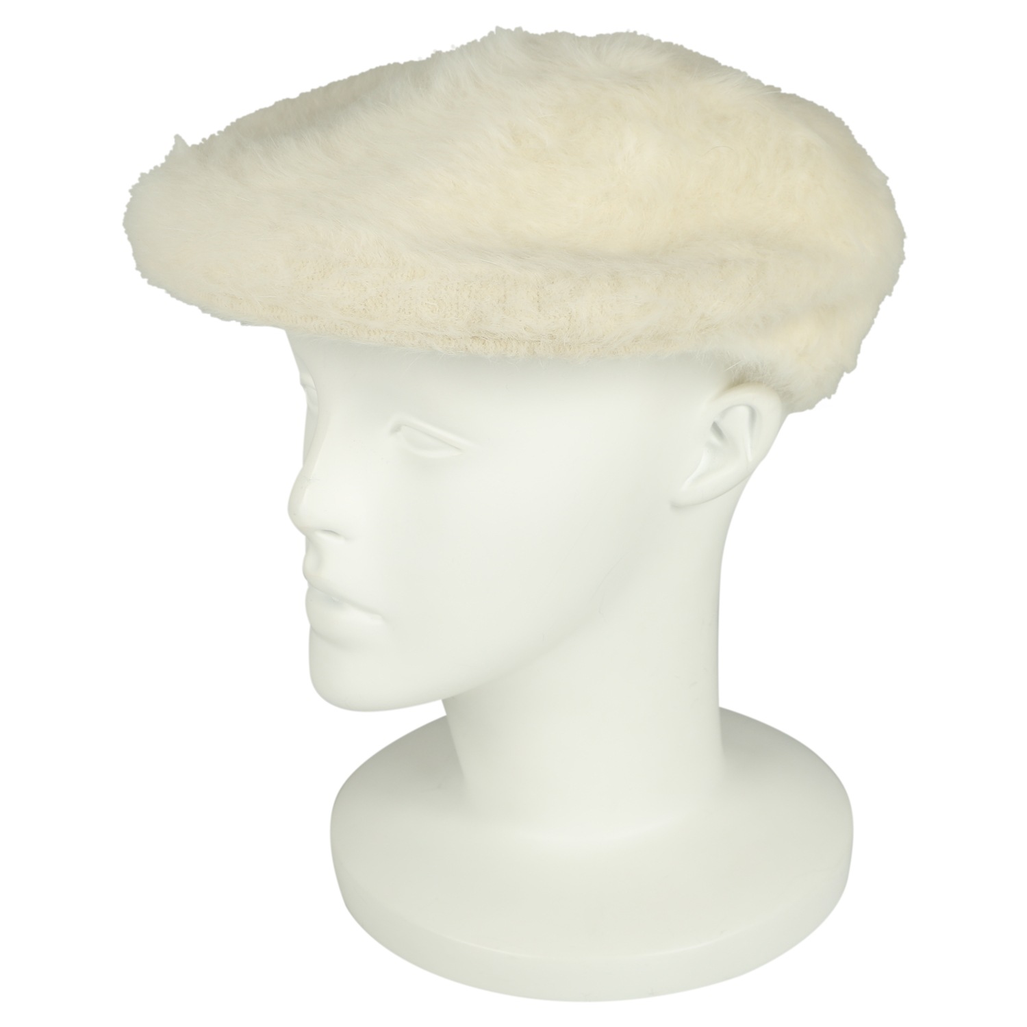 ハンチング 帽子 ベレー帽 メンズ レディース ファー ブラック アイボリー 108-169202 ハンチング 帽子 ベレー帽 メンズ レディース ファー ブラック アイボリー 108-169202