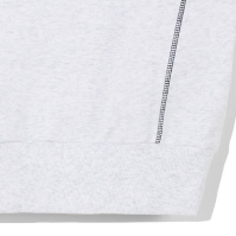 CODEGRY (女性) WAVE ロゴシンボルカラーステッチ半袖トレーナー_メランジグレー CODEGRY (女性) WAVE ロゴシンボルカラーステッチ半袖トレーナー_メランジグレー