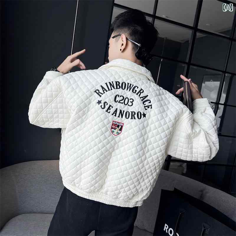アウター メンズ カジュアル おしゃれ 刺繍中綿 ジャケット ショート 春 トレンド 軽量 涼しい 涼しい ダウン ジャケット アウター メンズ カジュアル おしゃれ 刺繍中綿 ジャケット ショート 春 トレンド 軽量 涼しい 涼しい ダウン ジャケット