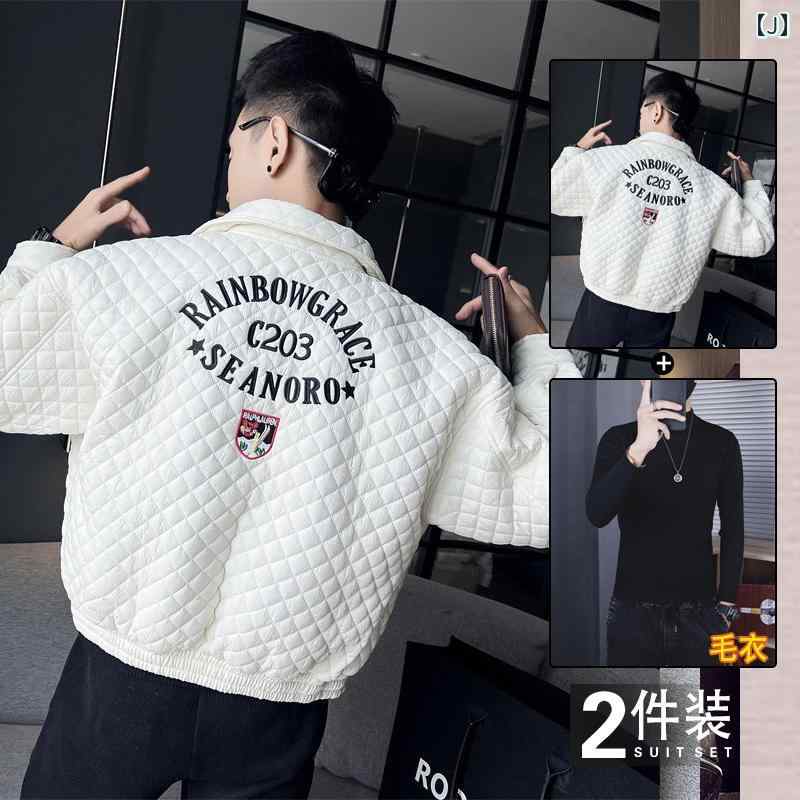 アウター メンズ カジュアル おしゃれ 刺繍中綿 ジャケット ショート 春 トレンド 軽量 涼しい 涼しい ダウン ジャケット アウター メンズ カジュアル おしゃれ 刺繍中綿 ジャケット ショート 春 トレンド 軽量 涼しい 涼しい ダウン ジャケット