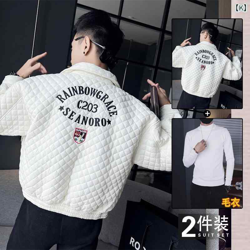 アウター メンズ カジュアル おしゃれ 刺繍中綿 ジャケット ショート 春 トレンド 軽量 涼しい 涼しい ダウン ジャケット アウター メンズ カジュアル おしゃれ 刺繍中綿 ジャケット ショート 春 トレンド 軽量 涼しい 涼しい ダウン ジャケット