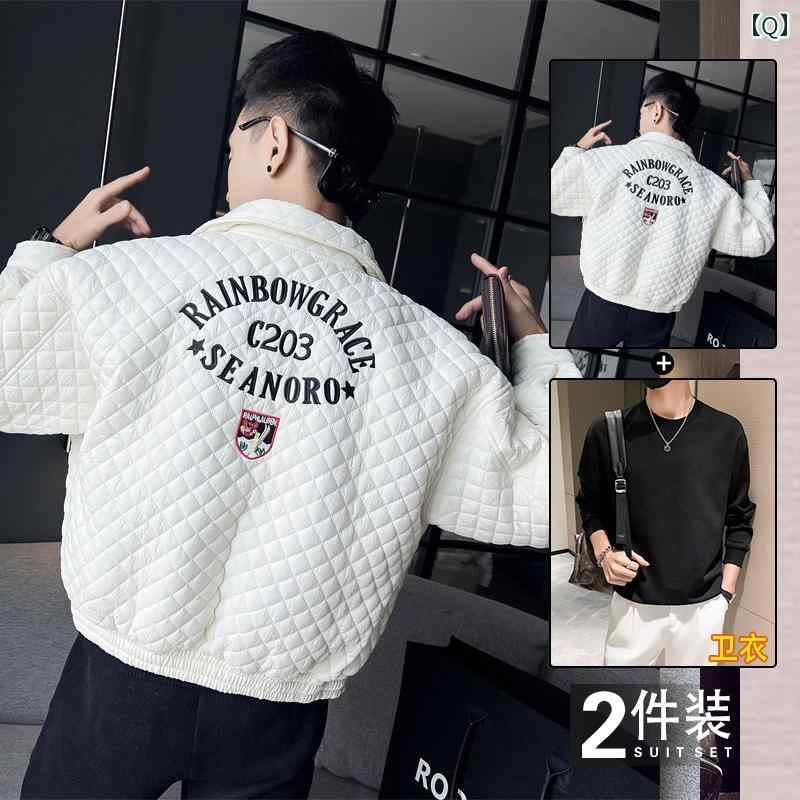 アウター メンズ カジュアル おしゃれ 刺繍中綿 ジャケット ショート 春 トレンド 軽量 涼しい 涼しい ダウン ジャケット アウター メンズ カジュアル おしゃれ 刺繍中綿 ジャケット ショート 春 トレンド 軽量 涼しい 涼しい ダウン ジャケット