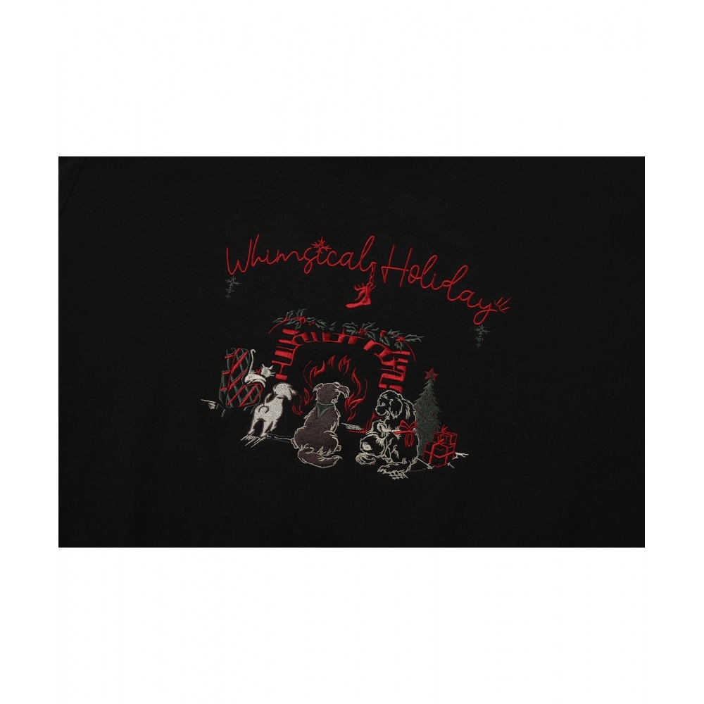 CPGN STUDIO メリーホリデーエンブロイダリーパーカーブラック CPGN STUDIO メリーホリデーエンブロイダリーパーカーブラック