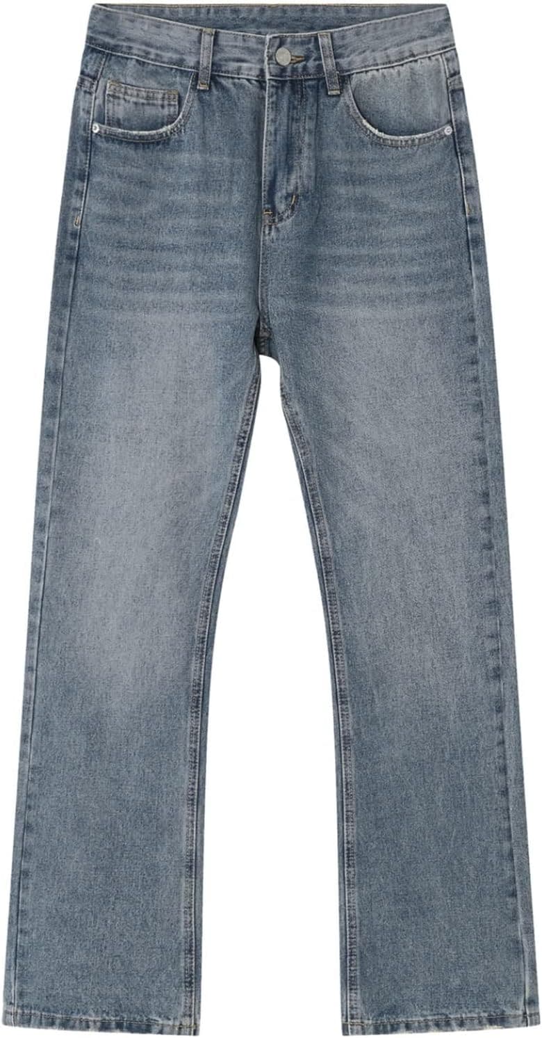 春 デニムパンツ メンズ ジーンズ シューカット Ｇパン ヴィンテージ ブーツカット フレアパンツ カジュアル ロングパンツ 大きいサイズ ウォッシュ加工 ジュニア ハイストリート ファショ