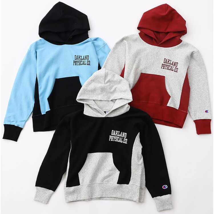 キッズ リバースウィーブ フーデッド スウェットシャツ 140cm シルバーグレー #CKY105-040