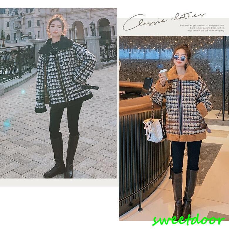 グレンチェック チェスターコート コート レディース 冬 千鳥柄コート 中綿コート 防寒 暖か 秋冬 裏ボア 裏起毛 ショートコート ゆったり 秋 冬
