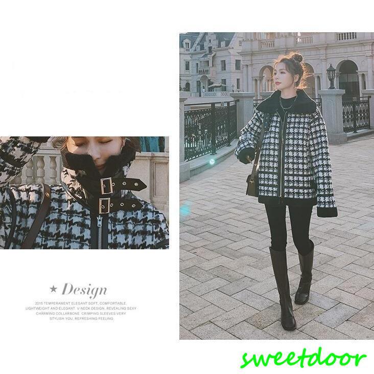 グレンチェック チェスターコート コート レディース 冬 千鳥柄コート 中綿コート 防寒 暖か 秋冬 裏ボア 裏起毛 ショートコート ゆったり 秋 冬