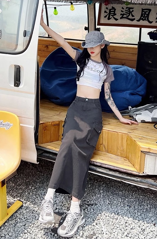 スカート ロングスカート ロング ロング丈 ストレート Iライン スリット バックスリット ファスナー ポケット ハイウエスト 綿 かわいい 大人可愛い シンプル カジュアル おしゃれ レトロ スカート ロングスカート ロング ロング丈 ストレート Iライン スリット バックスリット ファスナー ポケット ハイウエスト 綿 かわいい 大人可愛い シンプル カジュアル おしゃれ レトロ