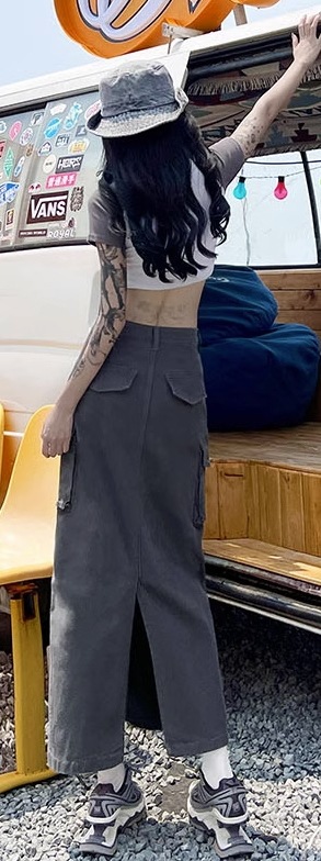 スカート ロングスカート ロング ロング丈 ストレート Iライン スリット バックスリット ファスナー ポケット ハイウエスト 綿 かわいい 大人可愛い シンプル カジュアル おしゃれ レトロ スカート ロングスカート ロング ロング丈 ストレート Iライン スリット バックスリット ファスナー ポケット ハイウエスト 綿 かわいい 大人可愛い シンプル カジュアル おしゃれ レトロ