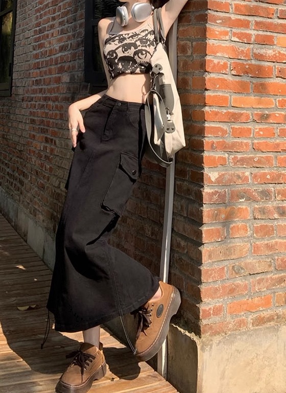 スカート ロングスカート ロング ロング丈 ストレート Iライン スリット バックスリット ファスナー ポケット ハイウエスト 綿 かわいい 大人可愛い シンプル カジュアル おしゃれ レトロ スカート ロングスカート ロング ロング丈 ストレート Iライン スリット バックスリット ファスナー ポケット ハイウエスト 綿 かわいい 大人可愛い シンプル カジュアル おしゃれ レトロ