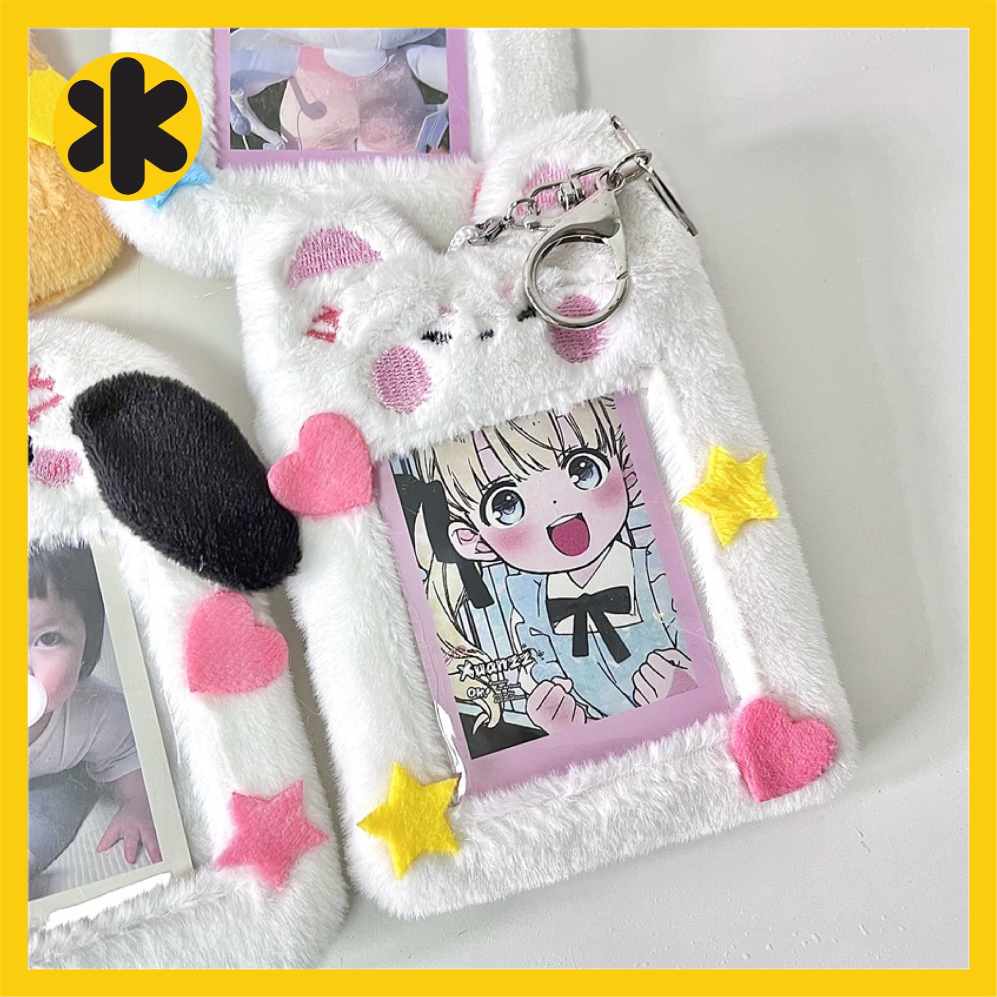 Qoo10] アニマル フェルト【ぬいぐるみカードホル