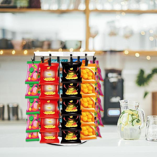 チップラックディスプレイスタンド木製ベース店舗用袋入りスナックサプライホワイト チップラックディスプレイスタンド木製ベース店舗用袋入りスナックサプライホワイト