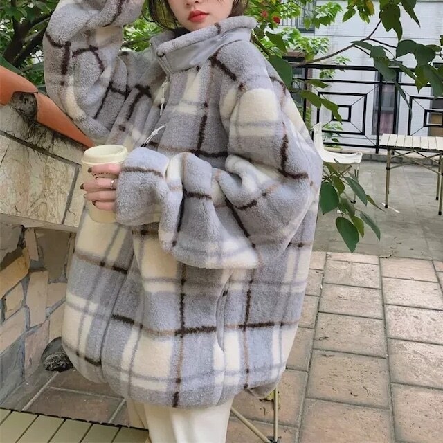 【送料無料】レディース アウター 暖かい スタンドカラー チェック柄 ボア ジャケット ハイネック メンズライク 大人可愛い ママコーデ ママファッション 韓国系 オルチャン 人気 トレンド 【送料無料】レディース アウター 暖かい スタンドカラー チェック柄 ボア ジャケット ハイネック メンズライク 大人可愛い ママコーデ ママファッション 韓国系 オルチャン 人気 トレンド