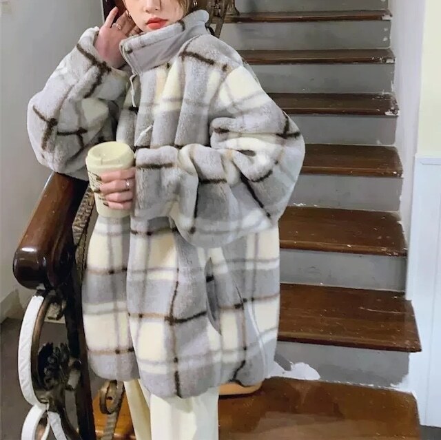 【送料無料】レディース アウター 暖かい スタンドカラー チェック柄 ボア ジャケット ハイネック メンズライク 大人可愛い ママコーデ ママファッション 韓国系 オルチャン 人気 トレンド 【送料無料】レディース アウター 暖かい スタンドカラー チェック柄 ボア ジャケット ハイネック メンズライク 大人可愛い ママコーデ ママファッション 韓国系 オルチャン 人気 トレンド
