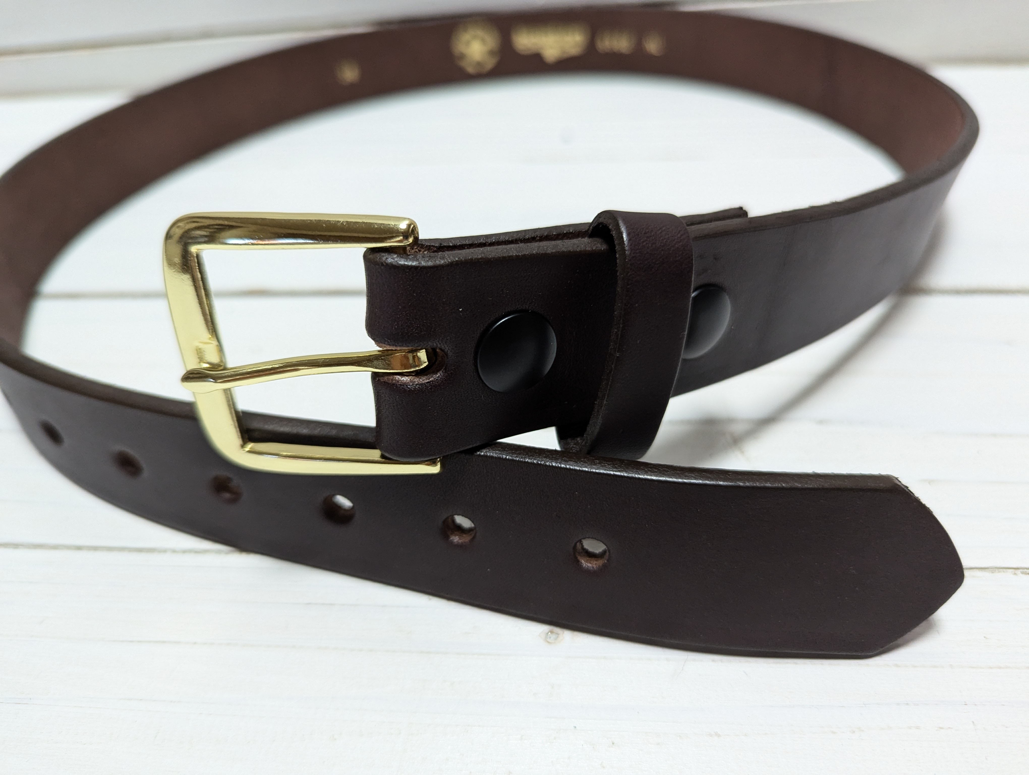 ボストンレザー アメリカ製 本革製 レザー ベルト 茶 ブラウン メンズ BOSTON LEATHER BELT BROWN 006