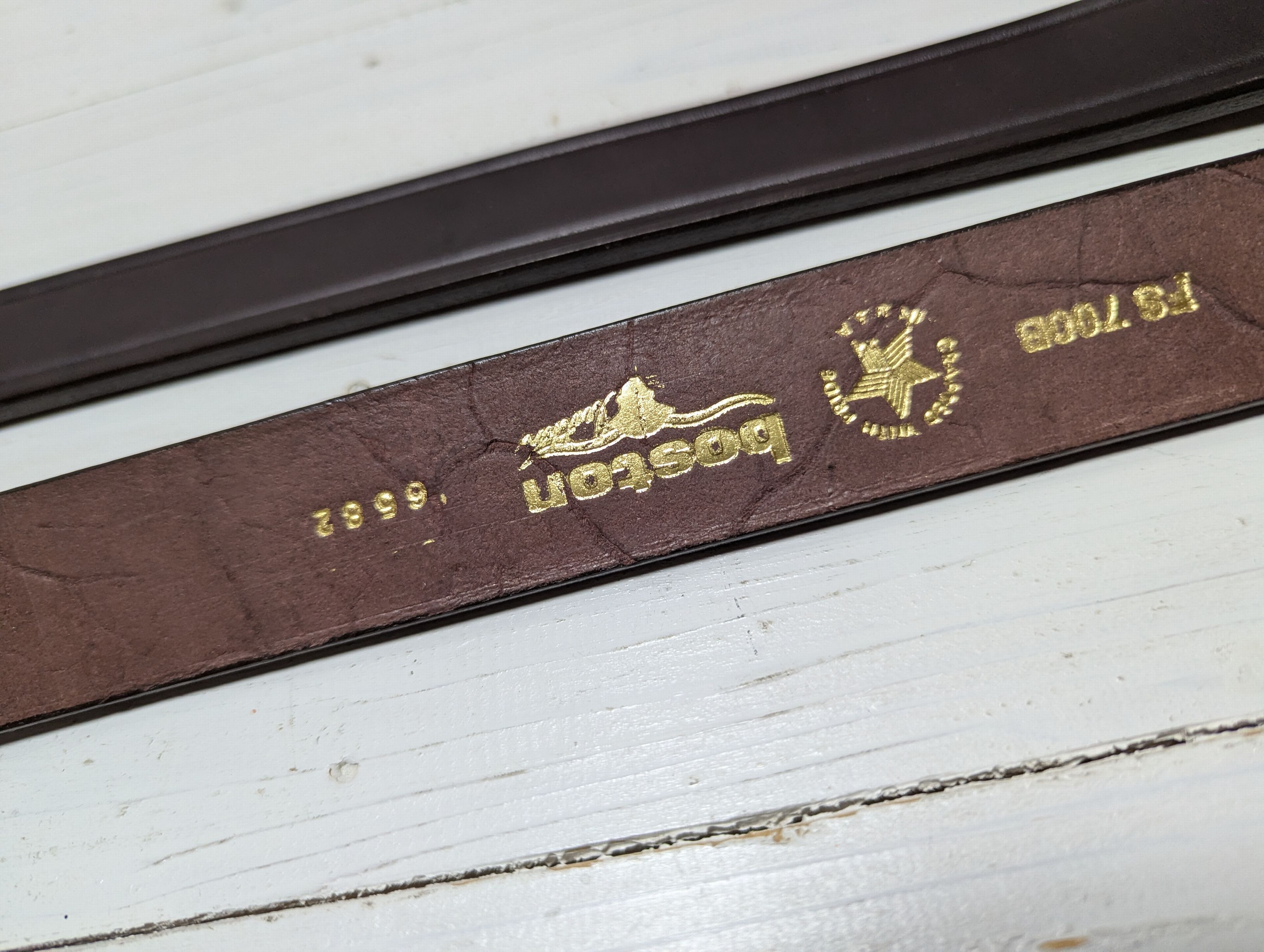 ボストンレザー アメリカ製 本革製 レザー ベルト 茶 ブラウン メンズ BOSTON LEATHER BELT BROWN 006