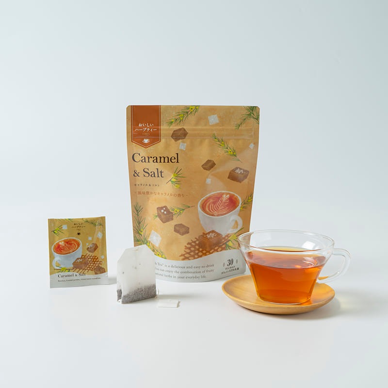 おいしいハーブティー キャラメル&ソルト ティーバッグ 30ヶ入り 5袋セット おいしいハーブティー キャラメル&ソルト ティーバッグ 30ヶ入り 5袋セット