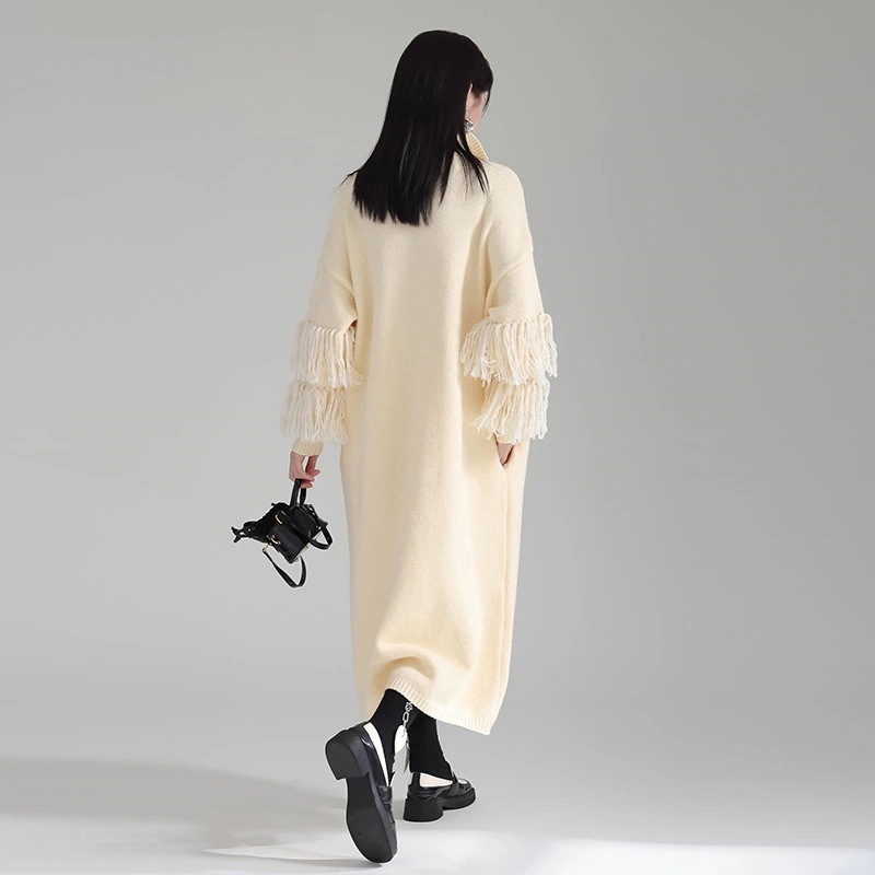 秋冬 ハイウエスト ドッキング ワンピース ニットワンピース 大きいサイズ 体型カバー 長袖 ロングワンピース 秋冬 ハイウエスト ドッキング ワンピース ニットワンピース 大きいサイズ 体型カバー 長袖 ロングワンピース