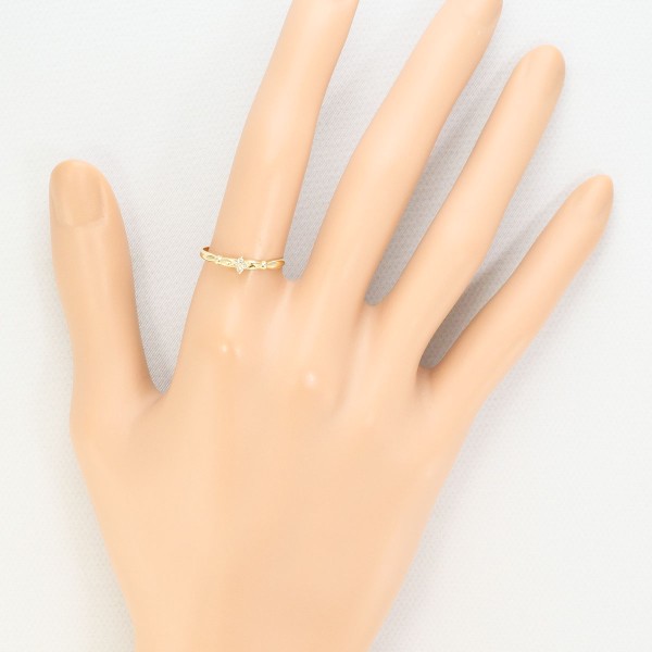 K9YG リング 指輪 11.5号 ダイヤ 総重量約0.8g ジュエリー 中古 K9YG リング 指輪 11.5号 ダイヤ 総重量約0.8g ジュエリー 中古