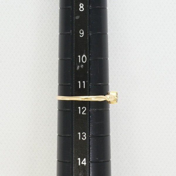 K9YG リング 指輪 11.5号 ダイヤ 総重量約0.8g ジュエリー 中古 K9YG リング 指輪 11.5号 ダイヤ 総重量約0.8g ジュエリー 中古