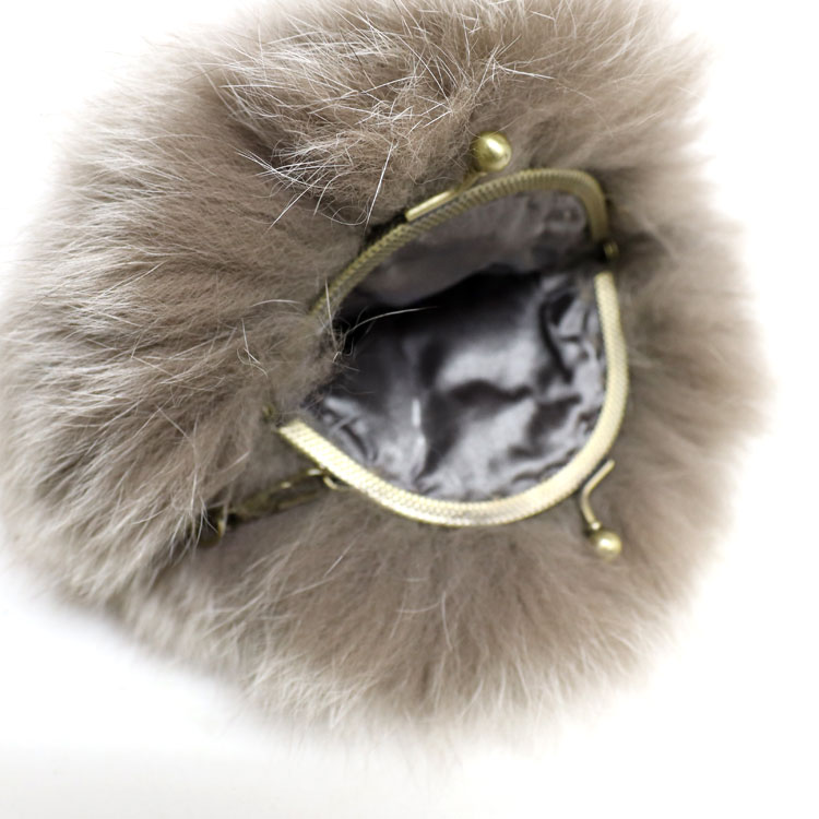 バッグ レディース フォックス ファー ポーチ グレー 2way がま口 チェーンバッグ パーティーバッグ ハンドバッグ ミニバッグ 送料無料 ギフト プレゼント バッグ レディース フォックス ファー ポーチ グレー 2way がま口 チェーンバッグ パーティーバッグ ハンドバッグ ミニバッグ 送料無料 ギフト プレゼント