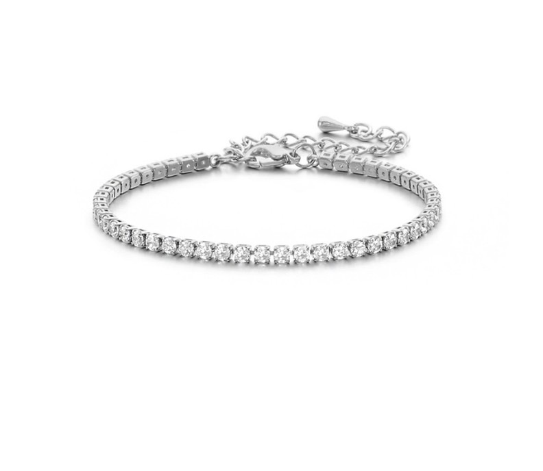 [キムミンジュ 着用 ブレスレット] lilou tennis bracelet 大学生ファッション 韓国ストリートブランド 韓国の人気芸能人着用 人気ジュエリー カスタムジュエリー