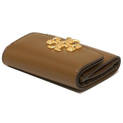 Tory Burch ブラウン 三つ折り財布 TORY BURCH トリーバーチ 三つ折り財布 財布 レディース レザー