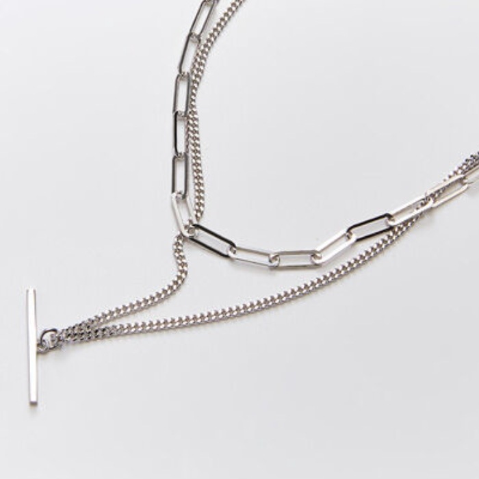 [チョスンヨン/ヒョヨン/イチェヨン/イデフィ着用]スティックミックスチェーンのネックレス