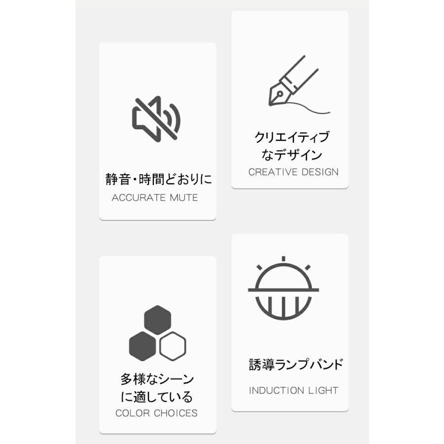 【XRELEX】両面掛け時計 四角 静音 壁掛け時計 誘導灯付き 壁掛け コーナークロック 折りたたみ式 片面掛け時計 3種類 北欧 おしゃれ 電池式 掛時計 全4色 電波時計 金属