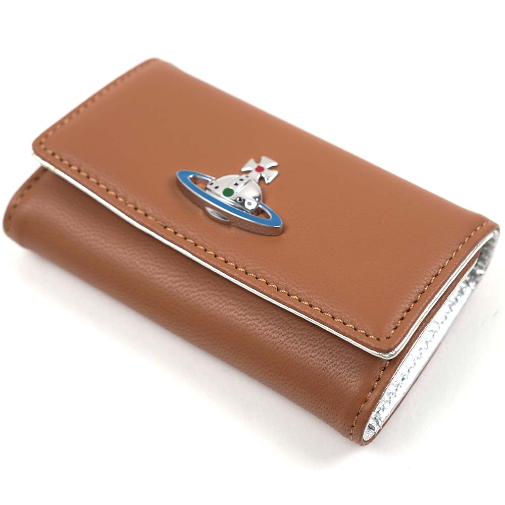 ヴィヴィアンウエストウッド キーケース Vivienne Westwood レディース メンズ 4連 NAPPA TAN/ SILVER 51020001-L001L-D411 51020001 L0