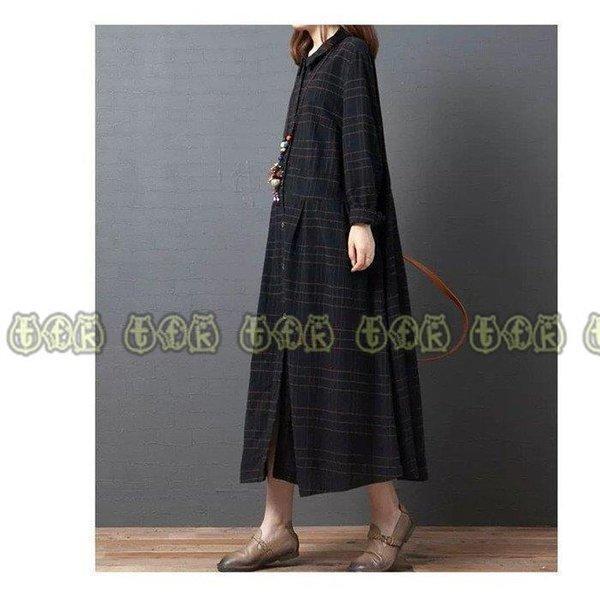 ロングワンピース ワンピース ロングワンピ レディース 前開き チュニック マキシ丈 シャツワンピース 秋 長袖 40代 チェック柄 体型カバー ゆったり 着痩せ ロングワンピース ワンピース ロングワンピ レディース 前開き チュニック マキシ丈 シャツワンピース 秋 長袖 40代 チェック柄 体型カバー ゆったり 着痩せ