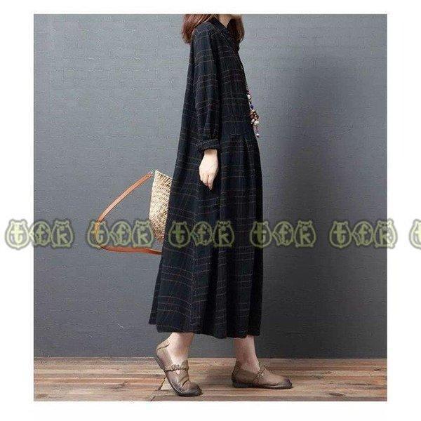 ロングワンピース ワンピース ロングワンピ レディース 前開き チュニック マキシ丈 シャツワンピース 秋 長袖 40代 チェック柄 体型カバー ゆったり 着痩せ ロングワンピース ワンピース ロングワンピ レディース 前開き チュニック マキシ丈 シャツワンピース 秋 長袖 40代 チェック柄 体型カバー ゆったり 着痩せ