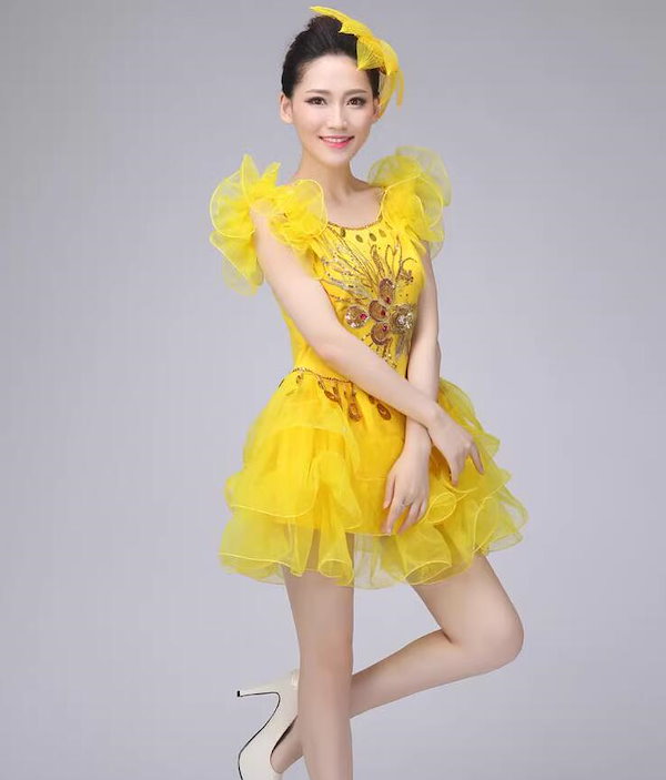 花柄スタンダードワンピース✦ダンスパーティーにも最適✦練習着にも◎ タカダンス スタンダードドレス 3S-00172A ｜社交ダンス