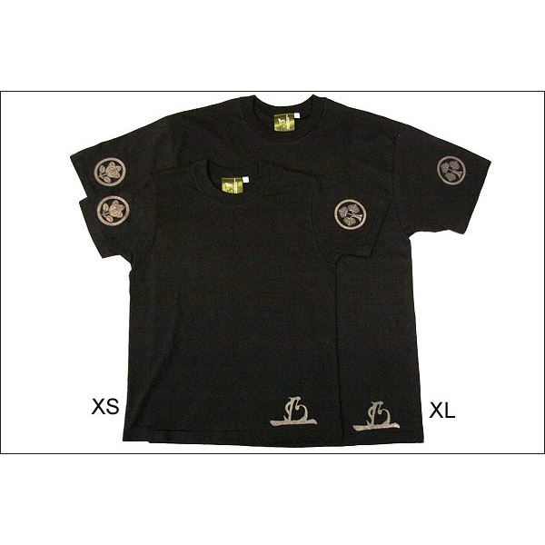 徳川家康/四天王 Tシャツ 楽 XSサイズ 黒
