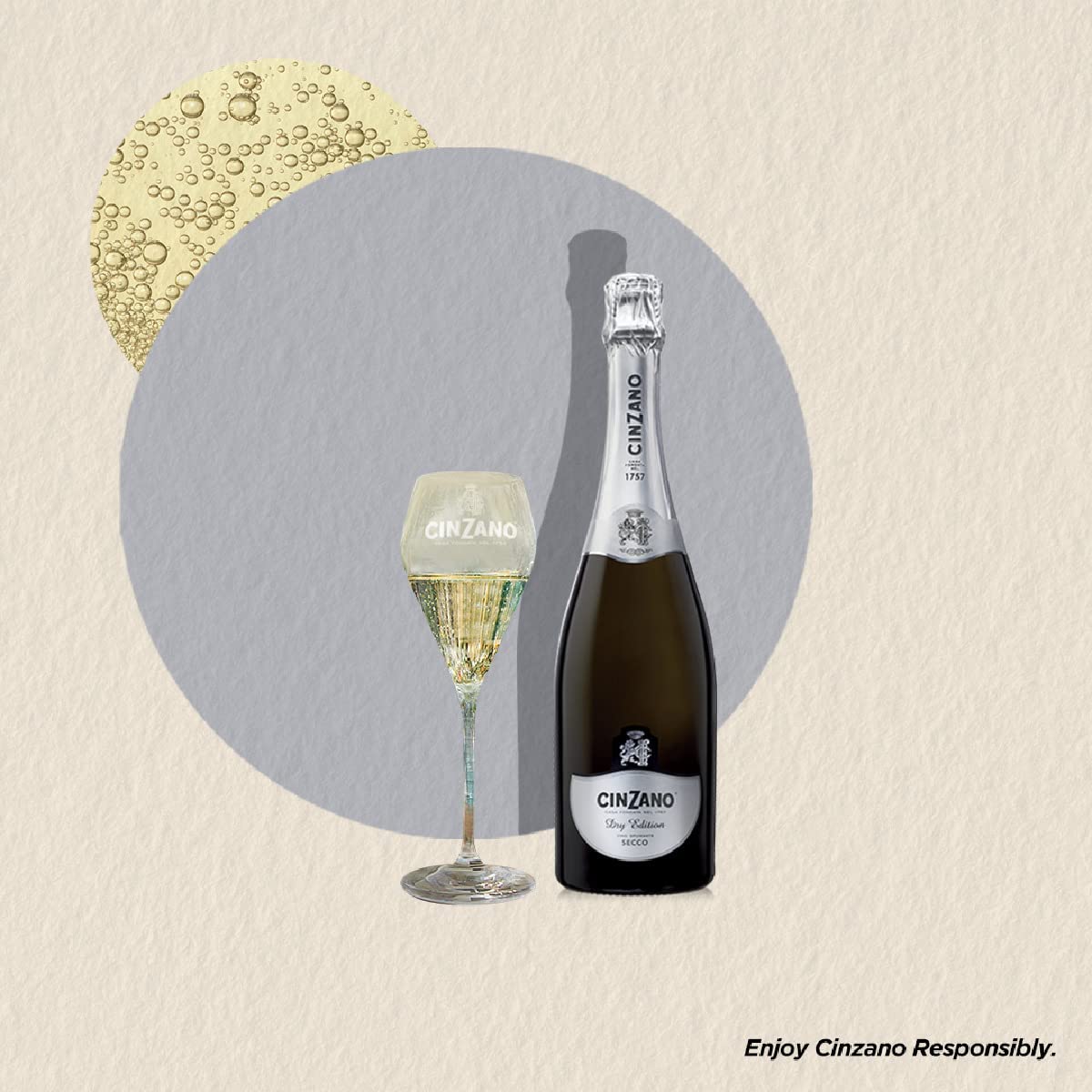 【送料無料】チンザノ エディション セッコ 750ml12本［スパークリング/辛口/イタリア］【本州(一部地域を除く)は送料無料】