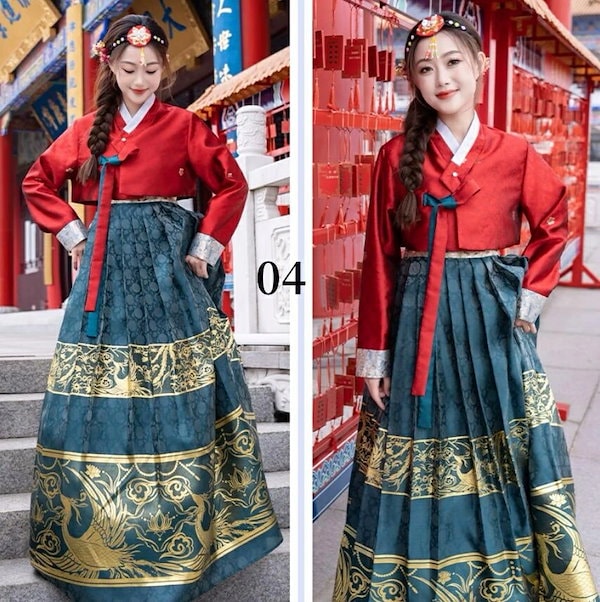 Qoo10] レディース 韓服 チマチョゴリ 2点セッ