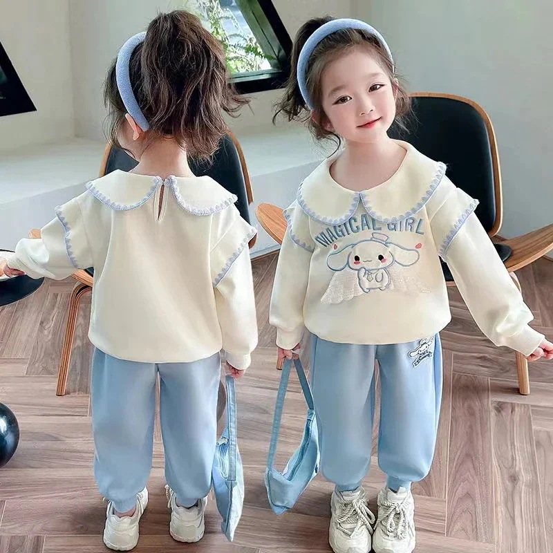 【2個買うと1個無料】新入荷 可愛いサンリオ クロミ/マイメロ キッズ セットアップ シナモンロール 長袖 パーカー ロングパンツ 上下２点セット 綿 子供 秋 子供服 女の子 誕生日プレゼント商品を