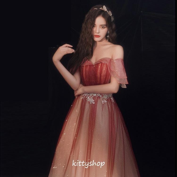 【急速出荷!】高評価 イブニングドレス ワイン赤 ドレス ル パーティードレス オフショルダー ロング丈ドレス Aライン 結婚式 成人式 二次会ドレス お呼ばれドレス 【急速出荷!】高評価 イブニングドレス ワイン赤 ドレス ル パーティードレス オフショルダー ロング丈ドレス Aライン 結婚式 成人式 二次会ドレス お呼ばれドレス