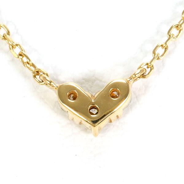 4℃ K10PG ネックレス ダイヤ 総重量約1.2g 約40cm ジュエリー 中古 4℃ K10PG ネックレス ダイヤ 総重量約1.2g 約40cm ジュエリー 中古