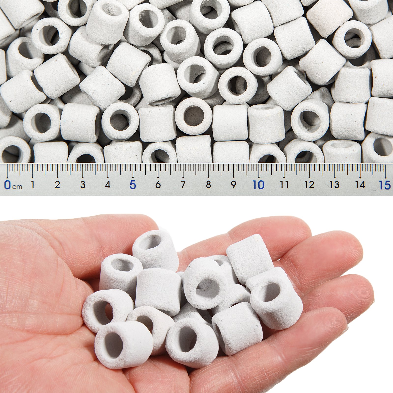 グラスリング　高品質ろ過材　Ｓサイズ　１５ｋｇ（約２５Ｌ相当）　リング状ろ材　バクテリア　ＣＲＣ10―03―20―50―00