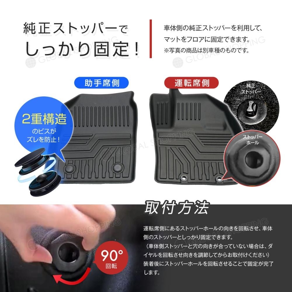 専用 C-HR CHR NGX50 3Dマット 3D立体マット 3D フロアマット 防水マット ラバーマット 防水 ラバー フロア １台分 立体カーマット 滑り防止 汚れ防止