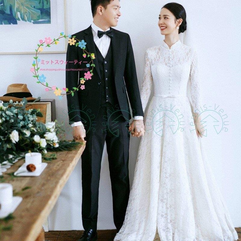 ウエディングドレス ロングドレス ウェデイングドレス 長袖 結婚式 フォーマルドレス お呼ばれ 発表 ウエディングドレス ロングドレス ウェデイングドレス 長袖 結婚式 フォーマルドレス お呼ばれ 発表