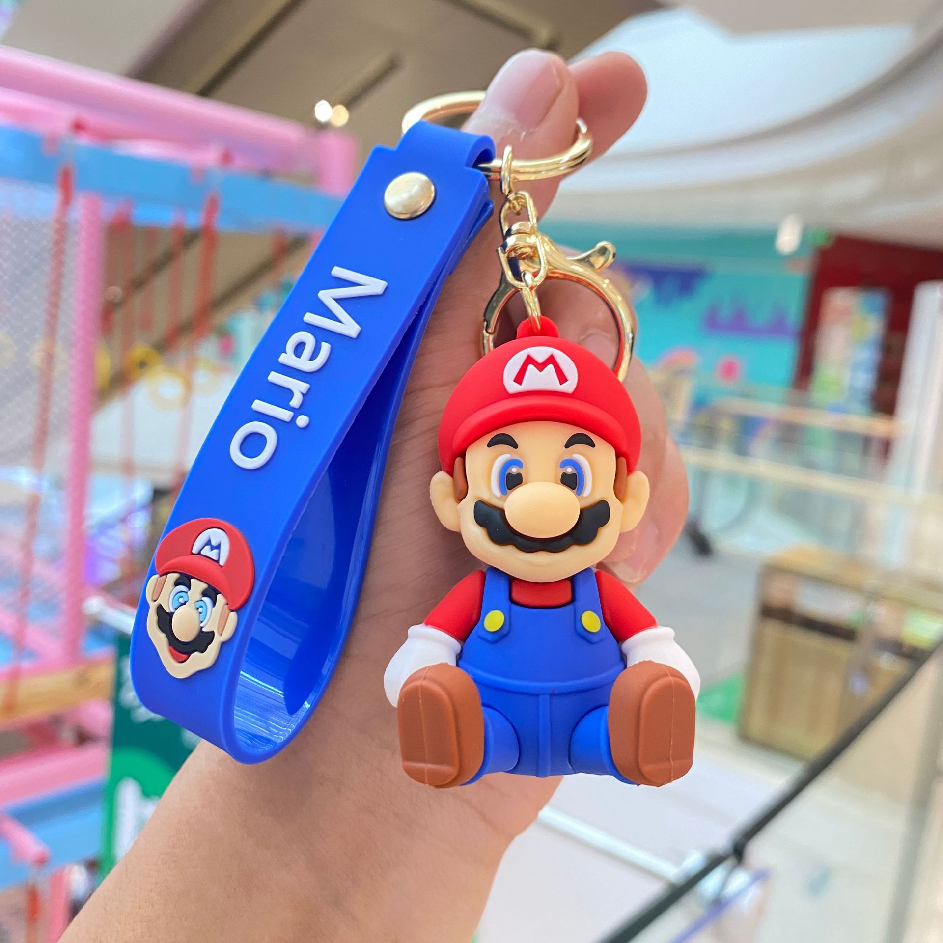 【超激レア】スーパーマリオ　入手困難　キーホルダー ＋おまけ Qoo10] スーパーマリオマリオキーホルダー人形車の