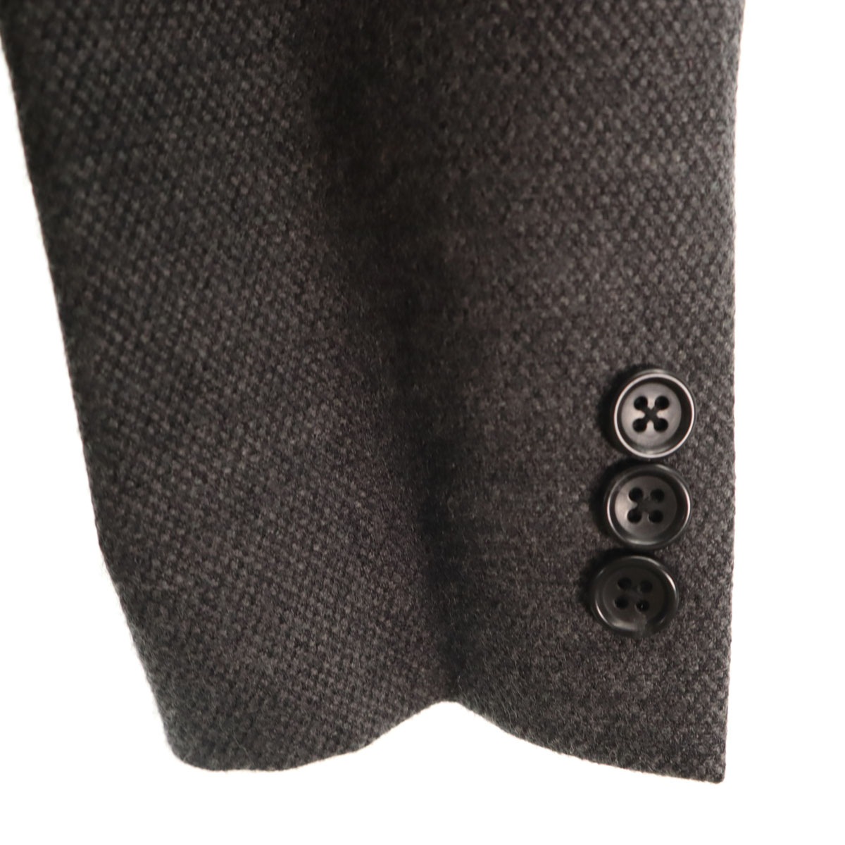 ウールブレンド 日本製 テーラードジャケット 38 グレー レディース 古着 ウールブレンド 日本製 テーラードジャケット 38 グレー レディース 古着