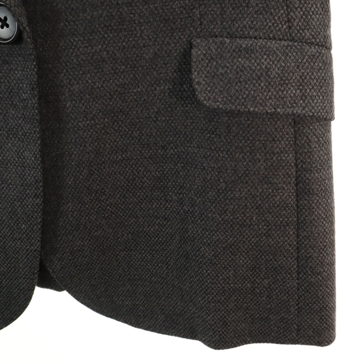 ウールブレンド 日本製 テーラードジャケット 38 グレー レディース 古着 ウールブレンド 日本製 テーラードジャケット 38 グレー レディース 古着