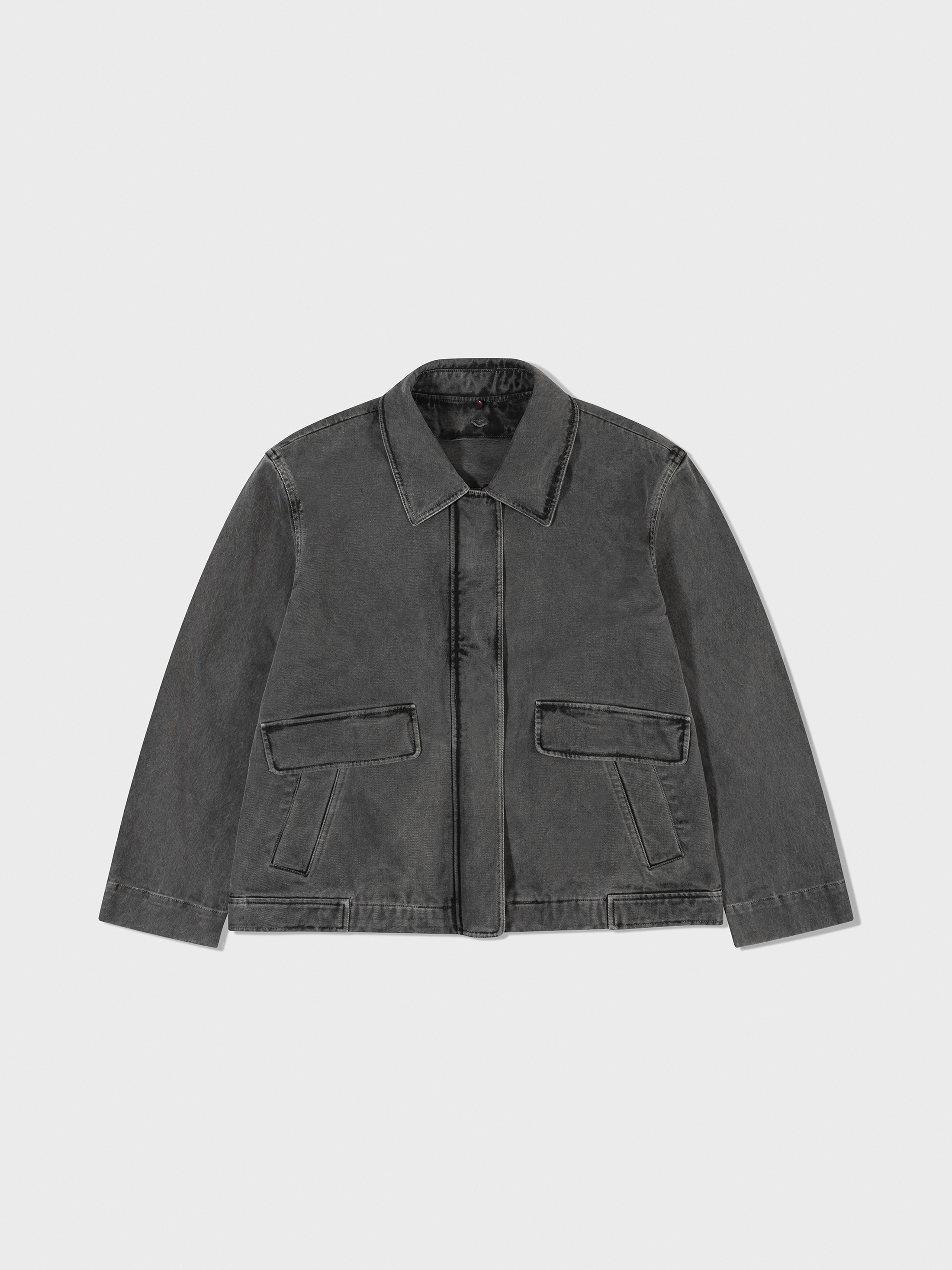 【LOW CLASSIC】 PIGMENT COTTON MUSTANG JACKET : CHARCOAL