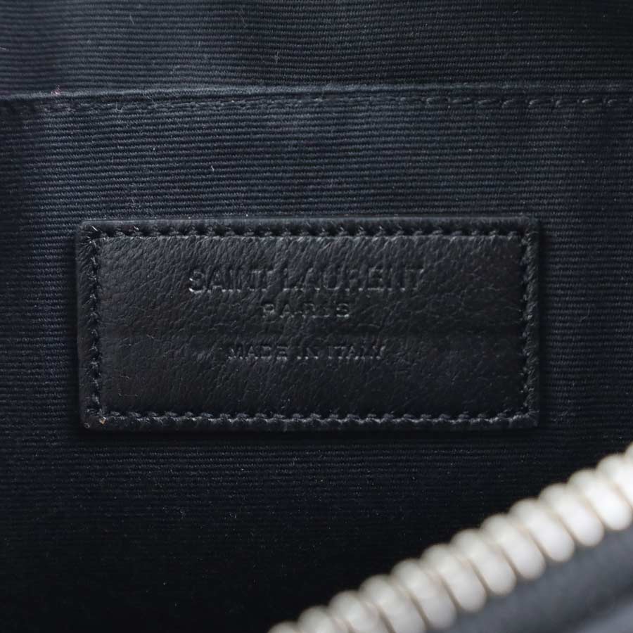 サンローラン SAINT LAURENT クラッチバッグ レザー/スパンコール ブラック ユニセックス 397303 t19593a サンローラン SAINT LAURENT クラッチバッグ レザー/スパンコール ブラック ユニセックス 397303 t19593a