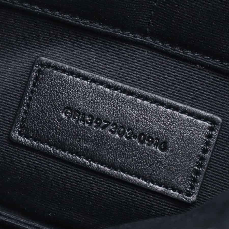サンローラン SAINT LAURENT クラッチバッグ レザー/スパンコール ブラック ユニセックス 397303 t19593a サンローラン SAINT LAURENT クラッチバッグ レザー/スパンコール ブラック ユニセックス 397303 t19593a