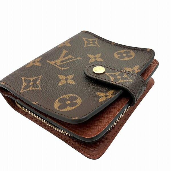 ルイヴィトン コンパクトジップ M61667 財布 2つ折り財布 ユニセックス