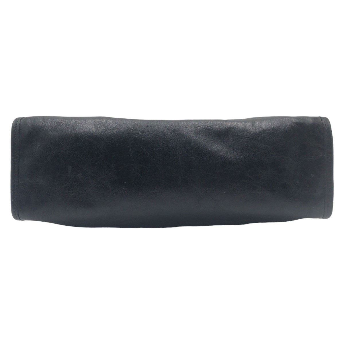 美品 インターロッキング ブラック レザー クラッチバッグ セカンドバッグ メンズ 503292